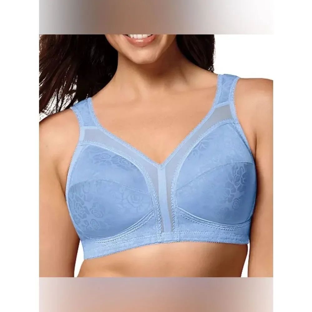 Playtex 18 Hour Ultimate Shoulder Comfort Wireless Bra Zen Blue 4693